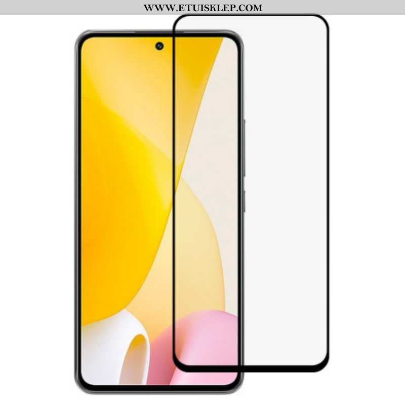 Xiaomi 12 Lite Czarne Kontury Zabezpieczenie Ekranu Ze Szkła Hartowanego